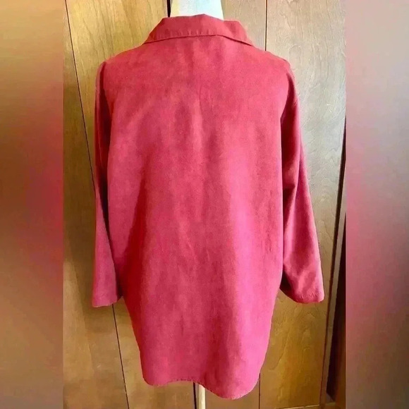 FROM LUXURY DESIGNER CAROLINE ROSE: SUEDE-LIKE BLOUSE AND/OR JACKET, SIZ… - Picture 2 of 6